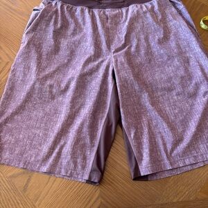 lululemon Pace Breaker Men's Heathered Purple Athletic Shorts